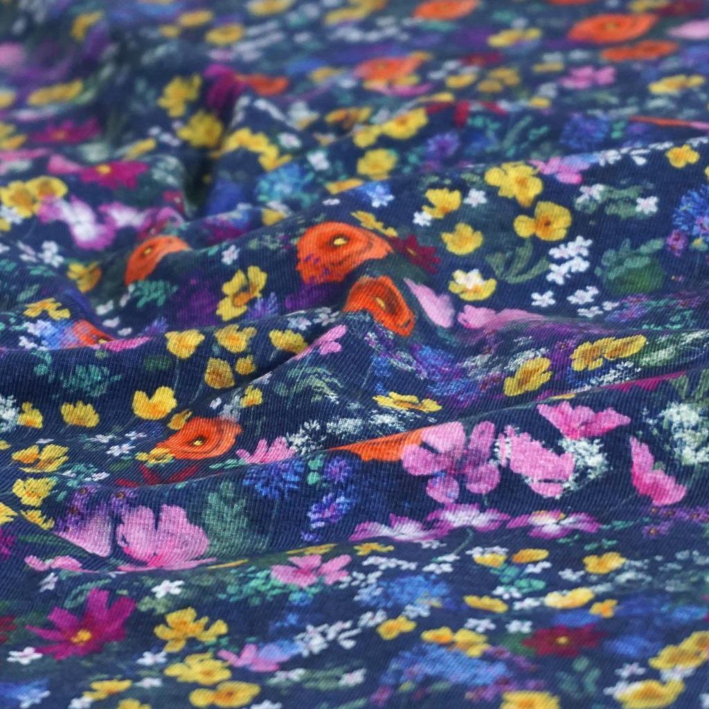 Baumwolljersey bunte Blumenwiese – FVJ